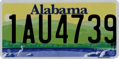 AL license plate 1AU4739