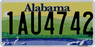 AL license plate 1AU4742