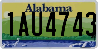 AL license plate 1AU4743