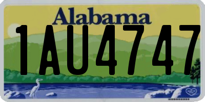 AL license plate 1AU4747