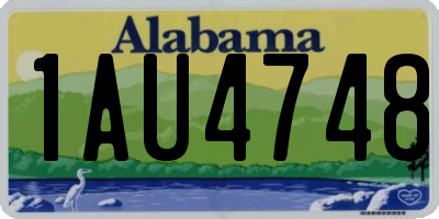 AL license plate 1AU4748