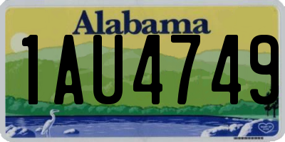 AL license plate 1AU4749