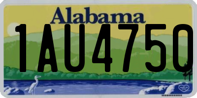 AL license plate 1AU4750