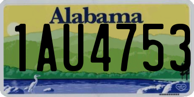 AL license plate 1AU4753