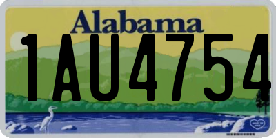 AL license plate 1AU4754
