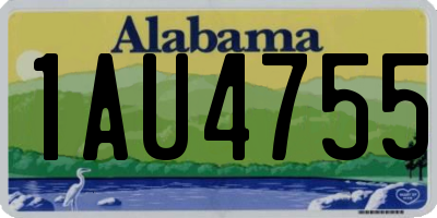 AL license plate 1AU4755