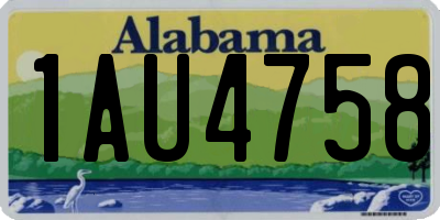 AL license plate 1AU4758