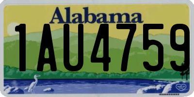 AL license plate 1AU4759