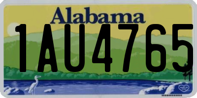 AL license plate 1AU4765