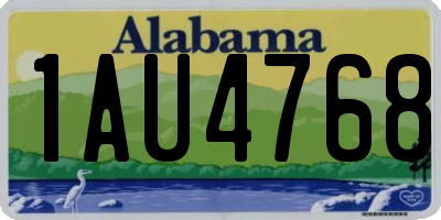 AL license plate 1AU4768
