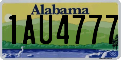 AL license plate 1AU4777