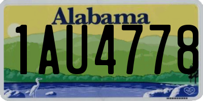 AL license plate 1AU4778