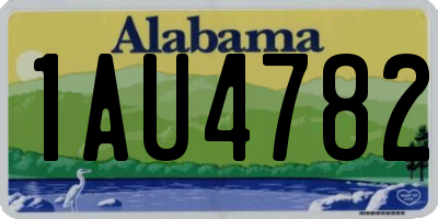 AL license plate 1AU4782