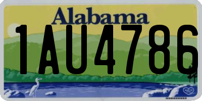 AL license plate 1AU4786