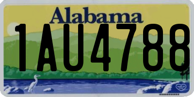 AL license plate 1AU4788