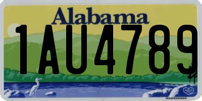 AL license plate 1AU4789