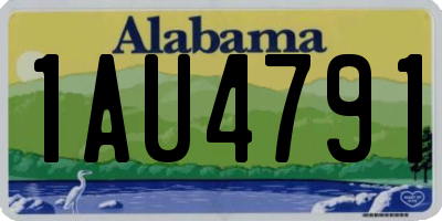 AL license plate 1AU4791