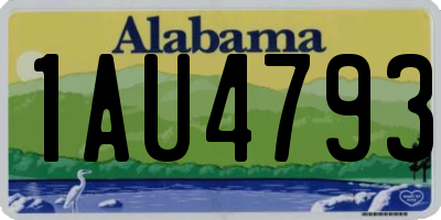 AL license plate 1AU4793