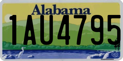 AL license plate 1AU4795