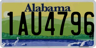AL license plate 1AU4796