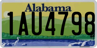 AL license plate 1AU4798