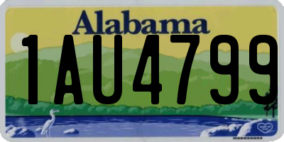 AL license plate 1AU4799