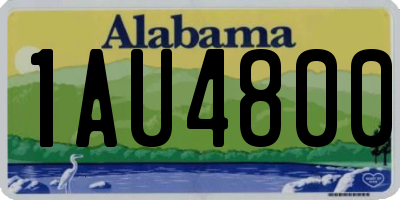 AL license plate 1AU4800