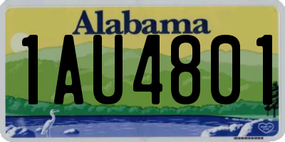 AL license plate 1AU4801