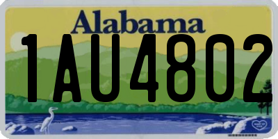 AL license plate 1AU4802