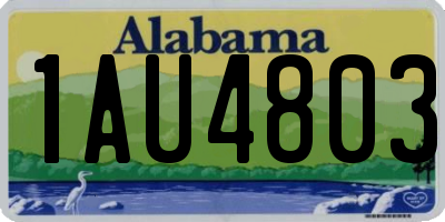 AL license plate 1AU4803