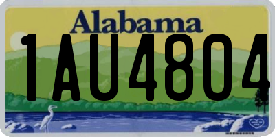 AL license plate 1AU4804