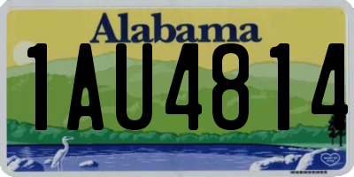 AL license plate 1AU4814