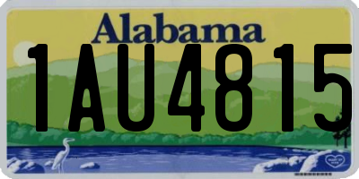 AL license plate 1AU4815