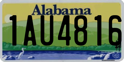 AL license plate 1AU4816