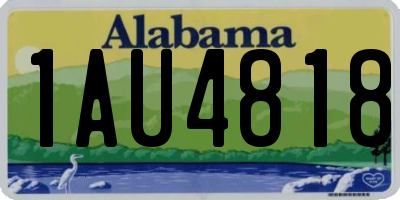 AL license plate 1AU4818