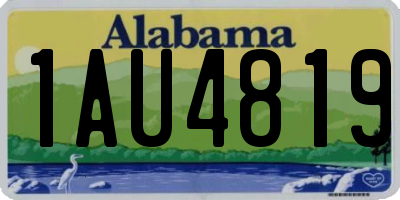 AL license plate 1AU4819