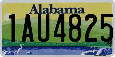 AL license plate 1AU4825