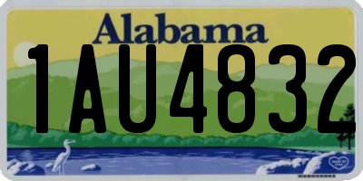 AL license plate 1AU4832
