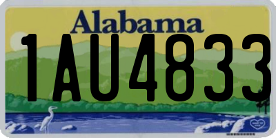 AL license plate 1AU4833