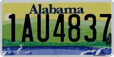 AL license plate 1AU4837