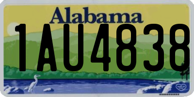 AL license plate 1AU4838