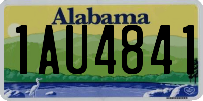 AL license plate 1AU4841
