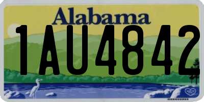 AL license plate 1AU4842