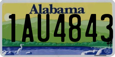 AL license plate 1AU4843