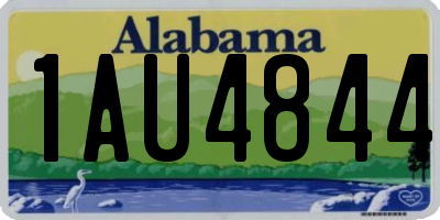 AL license plate 1AU4844
