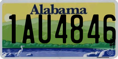 AL license plate 1AU4846