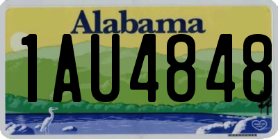 AL license plate 1AU4848