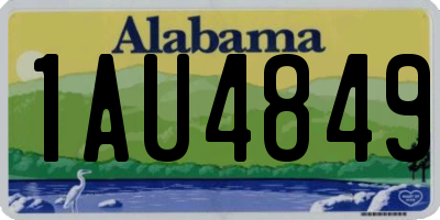 AL license plate 1AU4849