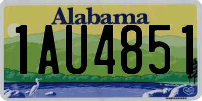 AL license plate 1AU4851