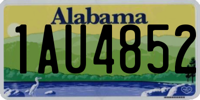AL license plate 1AU4852